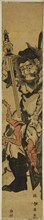Shoki the Demon Queller, c. 1793, Katsukawa Shun’ei, Japanese, 1762-1819, Japan, Color woodblock