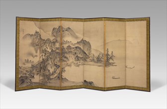 Landscape of the Four Seasons, c. 1560, Sesson Shukei, Japanese, c. 1490-after 1577, Japan,