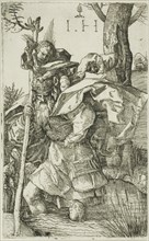Saint Christopher, n.d., Hieronymous Hopfer, German, active 1520-1550, Germany, Etching in black on