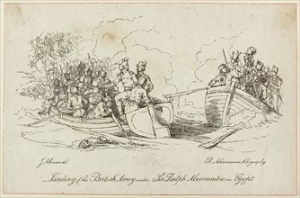 Landing of British Army under Abercrombie, n.d., Unknown Artist, after John Augustus Atkinson