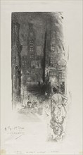 Paris: la Rue de la Montagne-Ste-Geneviève, 1886, Louis Auguste Lepère, French, 1849-1918, France,