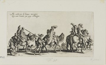 The Bohemians Marching, from The Bohemians, 1621, Jacques Callot, French, 1592-1635, France,