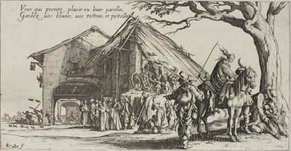 The Stopping Place, from The Bohemians, n.d., Jacques Callot, French, 1592-1635, France, Etching