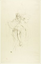 Blanche and Noire, 1896, Henri de Toulouse-Lautrec, French, 1864-1901, France, Lithograph on cream