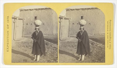 Zuni Indian Girl, with water olla, 1873, Timothy O’Sullivan (American, born Ireland, 1840–1882),