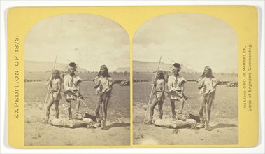 Apache Indians, as they appear ready for the war-path, 1873, Timothy O’Sullivan (American, born