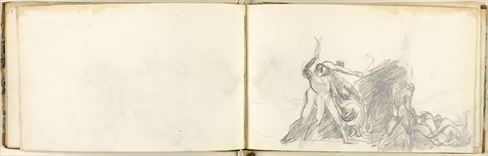 Sketchbook, c. 1793–94, George Romney, English, 1734-1802, England, Book with eleven graphite