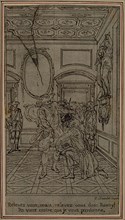 Study for Vignette-Frontispiece of Colle’s La Partie de Chasse de Henri IV, Act I, c. 1766, Hubert