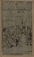 Study for Vignette-Frontispiece of Colle’s La Partie de Chasse de Henri IV, Act III, c. 1766,
