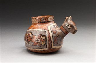 Bowl in the Form of a Llama with Geometric Motifs, A.D. 600/1000, Tiwanaku-Wari, South coast Peru