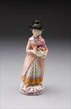Figure of a Girl, c. 1790, Limbach Porcelain Factory, German, 1772-1944, Limbach-Oberfrohna,