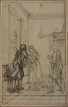 Study for Lucain’s La Pharsale, Canto II, c. 1766, Hubert François Gravelot, French, 1699-1773,