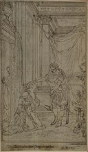 Study for Lucain’s La Pharsale, Canto X, c. 1766, Hubert François Gravelot, French, 1699-1773,