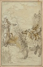 Study for Lucain’s La Pharsale, Canto I, c. 1766, Hubert François Gravelot, French, 1699-1773,