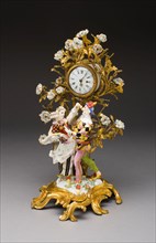 Harlequin Family Clock, c. 1740, Meissen Porcelain Manufactory, German, founded 1710, Model by: