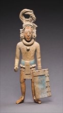Figure of a Standing Warrior, A.D. 650/800, Late Classic Maya, Jaina, Campeche or Yucatán, Mexico,
