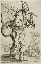 Captain of the Barons, frontispiece to The Beggars, c. 1622, Jacques Callot, French, 1592-1635,