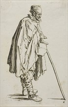 The Beggar with a Footwarmer, plate six from The Beggars, c. 1622, Jacques Callot, French,