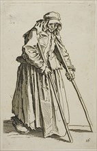 The Beggar on Crutches and His Beggar’s Wallet, plate ten from The Beggars, c. 1622, Jacques