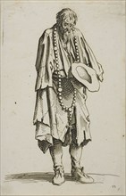 The Beggar with a Rosary, plate eleven from The Beggars, c. 1622, Jacques Callot, French,
