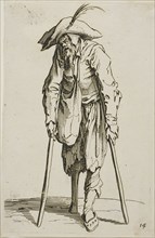 The Beggar with the Wooden Leg, plate fourteen from The Beggars, c. 1622, Jacques Callot, French,
