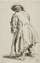 The Old Beggar Leaning on his Crutch, plate seventeen from The Beggars, c. 1622, Jacques Callot,