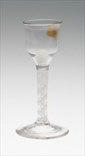 Wine Glass, c. 1760, England, Glass, H. 14.3 cm (5 5/8 in.)