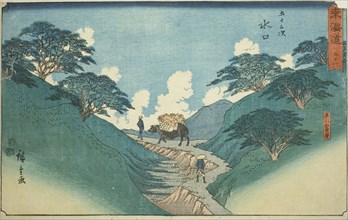 Minakuchi: The Beautiful Pine Trees at Mount Hiramatsu (Minakuchi, Hiramatsuyama bisho)—No. 51,