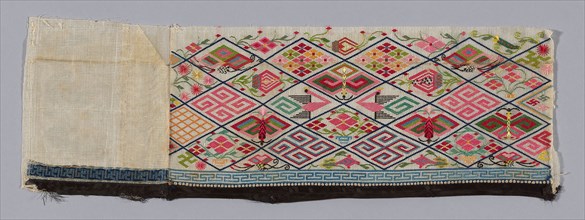 Band (from Woman’s Trousers), 1875/1900, China, 16 × 48.9 cm (6 1/4 × 19 1/4 in.)