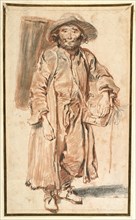 The Old Savoyard, c. 1715, Jean-Antoine Watteau, French, 1684-1721, France, Red and black chalk,