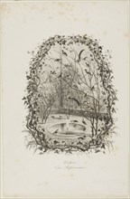 The Sparrow Aviary, 1843, Charles François Daubigny, French, 1817-1878, France, Etching on white