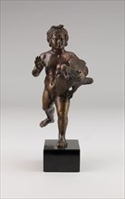 Cupid Carrying a Swan, 1500/1600, Italian (Venice), Italian, Bronze, traces of polychromy, H. 21 cm