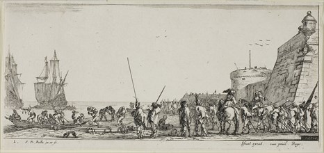Plate Two from Various Embarkments, n.d., Stefano della Bella, Italian, 1610-1664, Italy, Etching