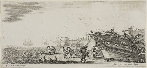 Plate Seven from Various Embarkments, n.d., Stefano della Bella, Italian, 1610-1664, Italy, Etching