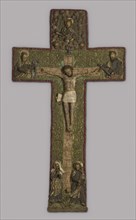 Orphrey Cross (Needlework), 1475/1500, Southern Germany, Southern Germany, Silk, satin weave