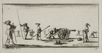 Plate Ten from Drawings of Several Movements by Soldiers, 1644, Stefano della Bella, Italian,