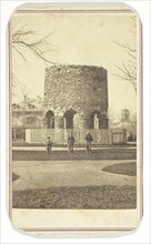 Untitled (stone turret with boys), n.d., Joshua Appleby Williams, American, active 1850–1880s,