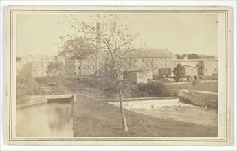Untitled (river with falls and factory building), n.d., T. Holmes, American, 19th century, United