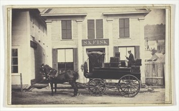 Untitled (S.K. Fisk store with delivery wagon), n.d., American, 19th century, United States,