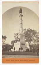 Army and Navy Monument, Boston, 1840/1900, American, 19th century, United States, Albumen print