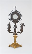 Monstrance, 1631, Spain, Silver and gilt bronze, 61.9 x 28.6 x 17.2 cm (24 3/8 x 11 1/4 x 6 3/4 in