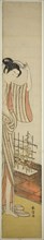Beauty and Morning Glories, n.d., Suzuki Harunobu ?? ??, Japanese, 1725 (?)-1770, Japan, Color