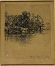 Shepperton, 1864, Francis Seymour Haden, English, 1818-1910, England, Etching on wove paper, 139 ×