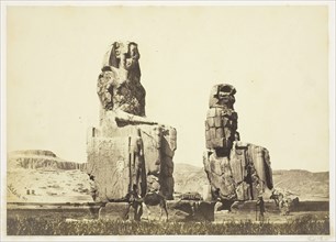 The Statues of Memnon, 1857, printed 1862, Francis Frith, English, 1822–1898, England, Albumen