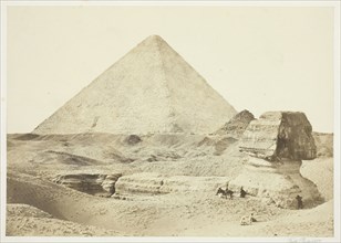 The Sphynx and Great Pyramid, 1857, printed 1862, Francis Frith, English, 1822–1898, England,