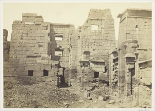 The Temple Palace, Medinet-Haboo, c. 1857, Francis Frith, English, 1822–1898, England, Albumen