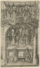 The Large Einsiedeln Madonna, 1466, Master E. S., German, active c. 1450-1467, Germany, Engraving