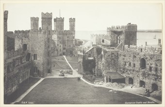 Carnavon Castle and Straights, 1860/94, Francis Bedford, English, 1816–1894, England, Gelatin