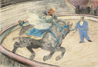 At the Circus: Work in the Ring, 1899, Henri de Toulouse-Lautrec, French, 1864-1901, France,