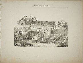 Mill at Gravelle, II, 1824/27, Louis Jules Frederic Villeneuve (French, 1796-1842), printed by